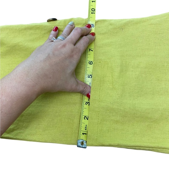 ASOS Jumpsuits Wide Leg Chic Linen Blend Summer Holiday Pockets Button Size 0 - Picture 9 of 10